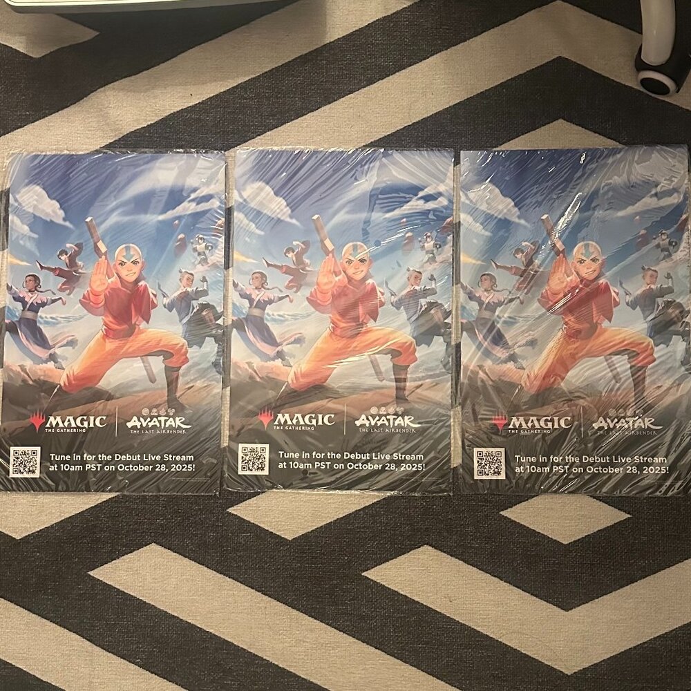 Magic:The Gathering x Avatar:The Last Airbender Exclusive Set of 3 Promo Posters